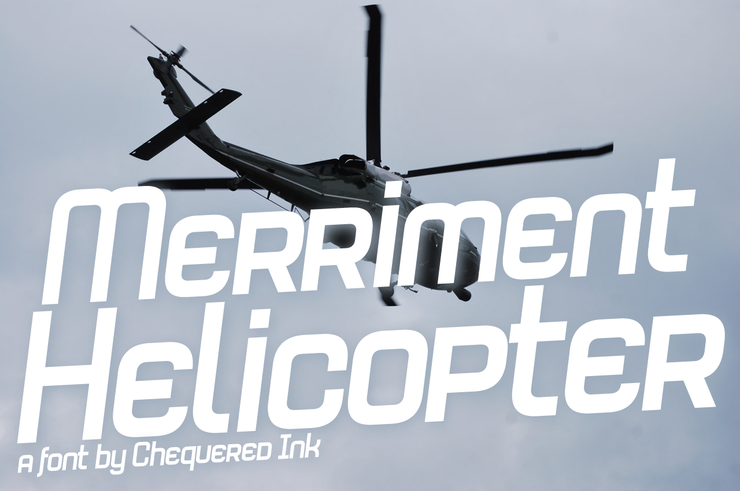 Merriment Helicopter字体 1