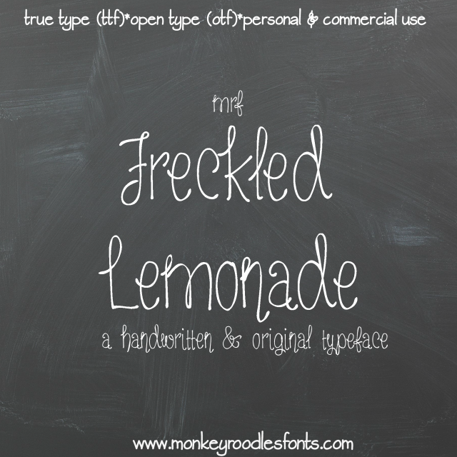 MRF Freckled Lemonade字体 1