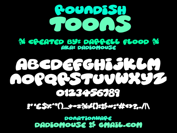 Roundish Toons字体 1