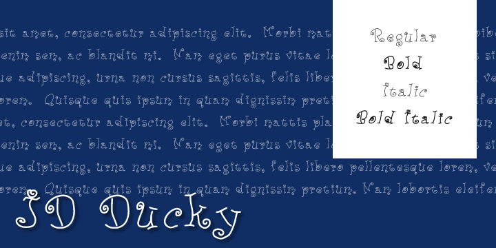 JD Ducky字体 2