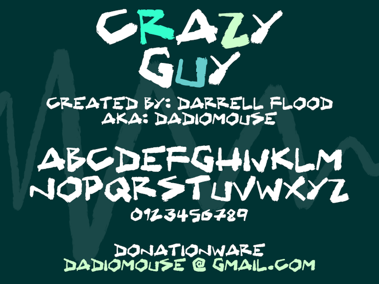 Crazy Guy字体 1