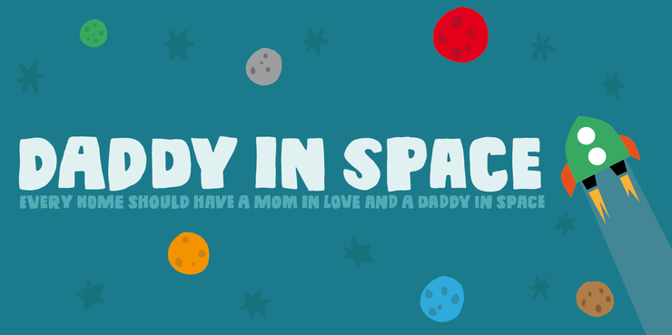 Daddy in space DEMO字体 1