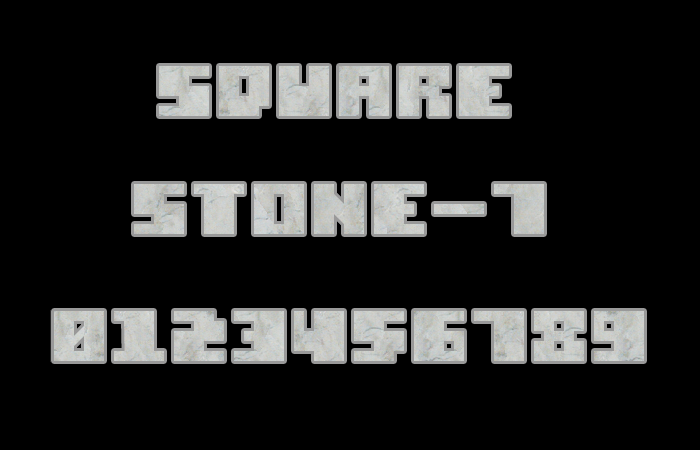 Square Stone-7字体 1