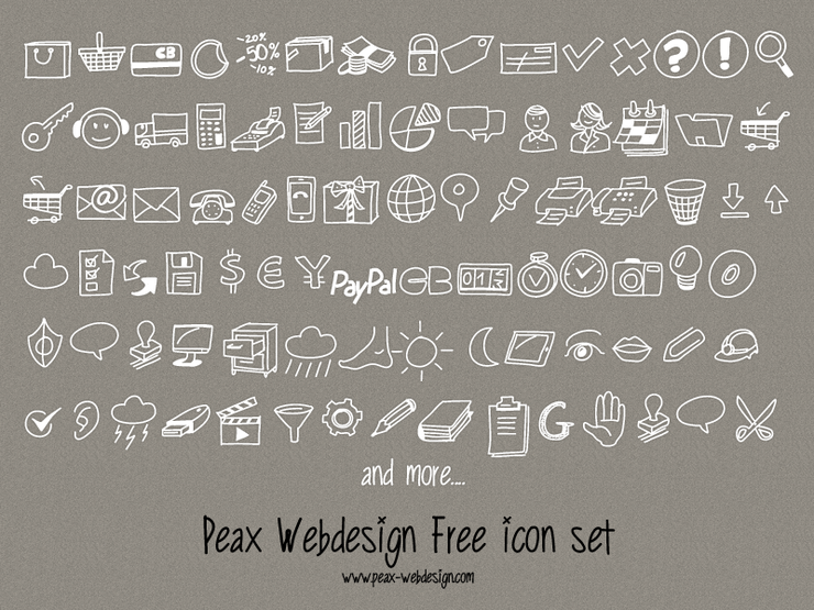 PeaxDrawnIcons字体 1
