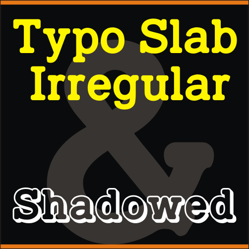 TypoSlab Irregular Demo字体 1