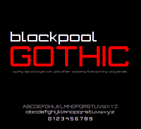 Blackpool Gothic NBP字体 1