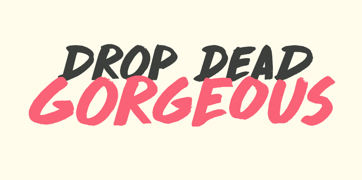 DK Drop Dead Gorgeous字体 1