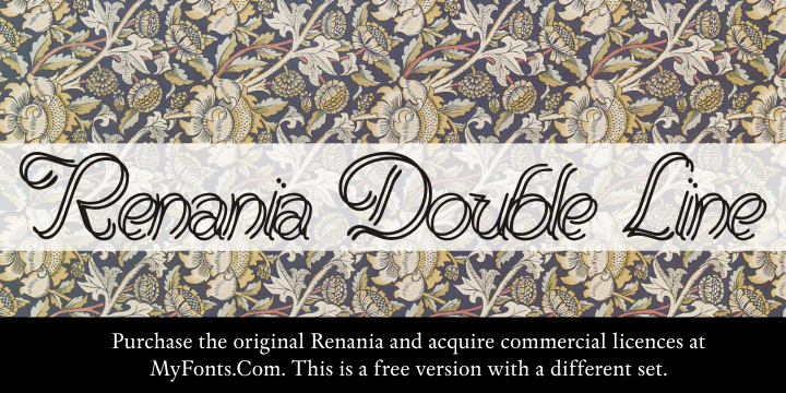 Renania Double Line字体 1