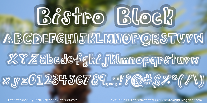 BistroBlock字体 1
