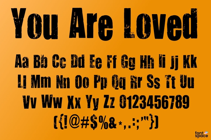 You Are Loved字体 1