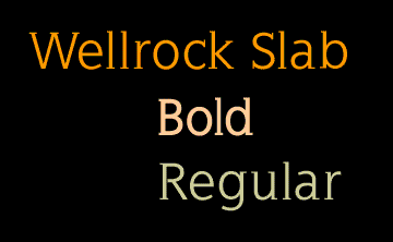 WellrockSlab字体 1