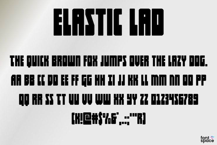 Elastic Lad字体 1