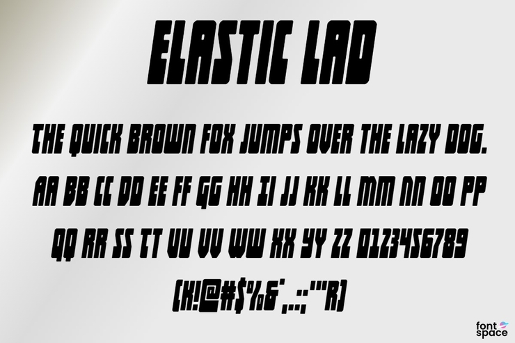 Elastic Lad字体 4