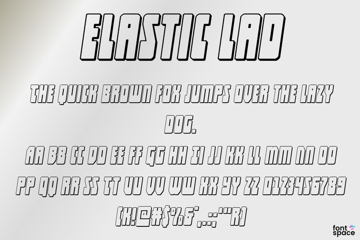 Elastic Lad字体 5