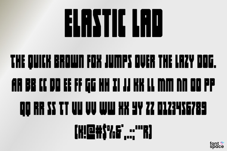 Elastic Lad字体 7