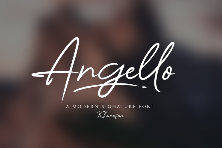 Angello字体 1