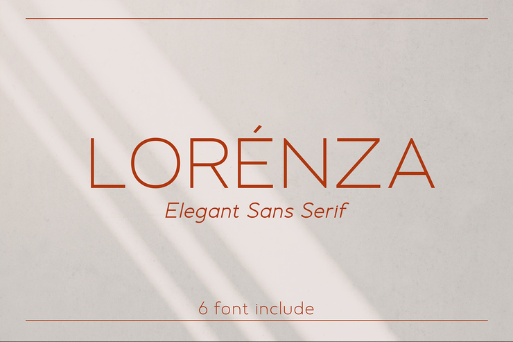 Lorenza字体 1