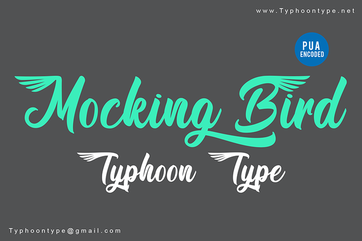 Mocking Bird字体 1
