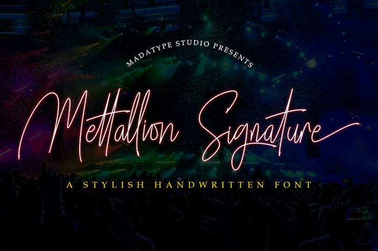 Mettallion Signature字体 1
