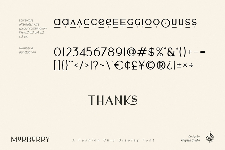 Murberry字体 3