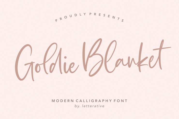 Goldie Blanket字体 1