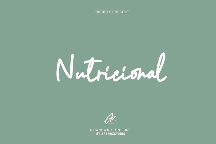Nutricional字体 3