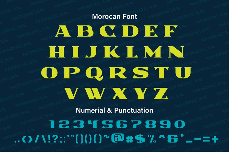 Morocan字体 1