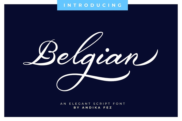 Belgian Signature字体 1