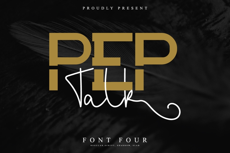 Pep Talk字体 1