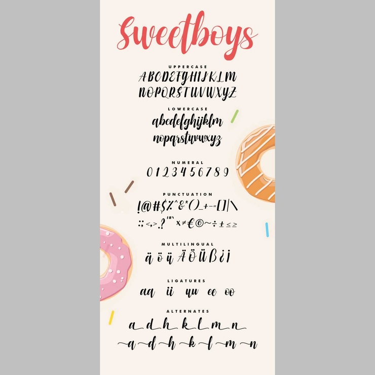 Sweetboys字体 1