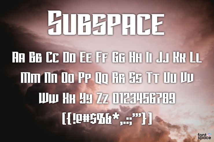 Subspace字体 1