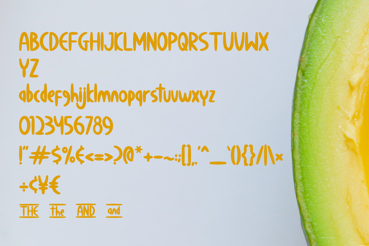 Calm Avocado字体 4