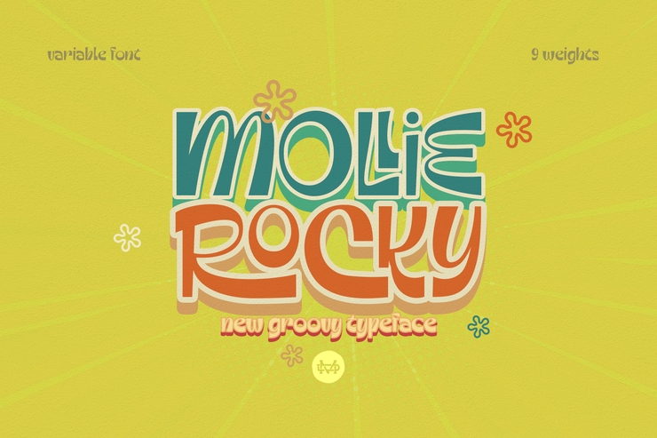 Mollie Rocky字体 8