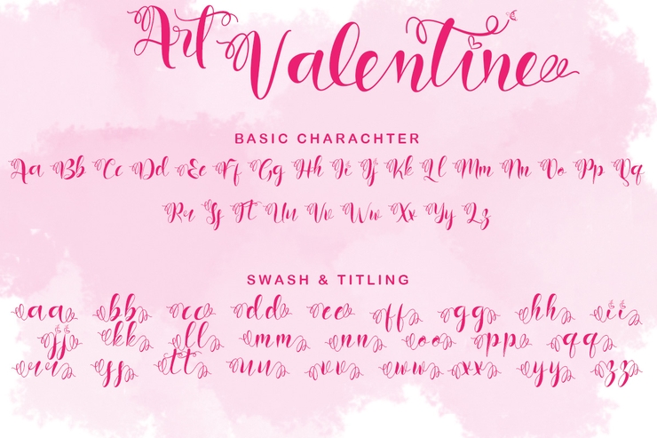 Art Valentine字体 2