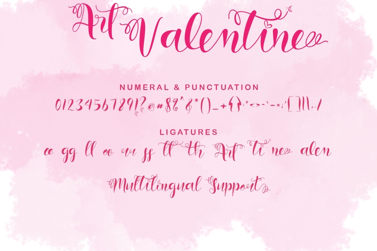 Art Valentine字体 4