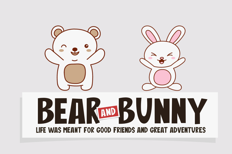 Bear And Bunny字体 1
