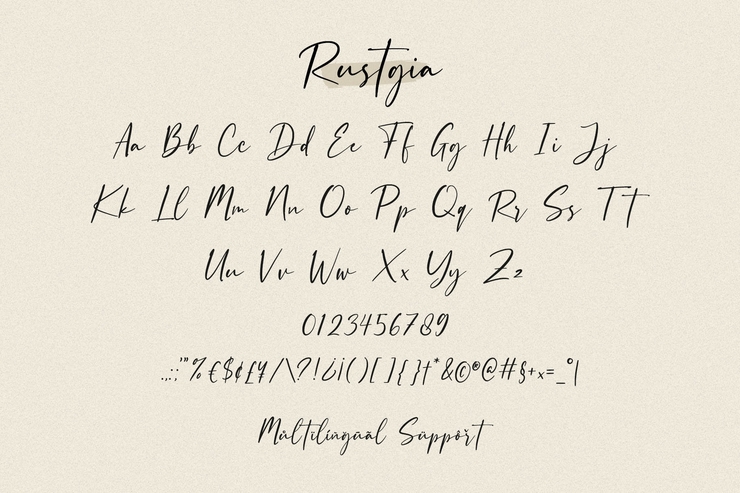 Rustgia -字体 1