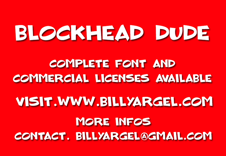 BLOCKHEAD DUDE字体 1