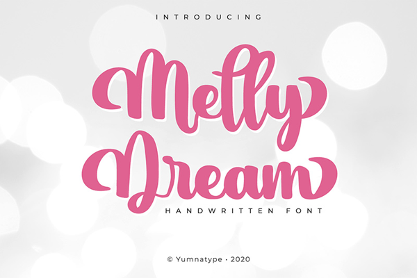 Melly Dream字体 3
