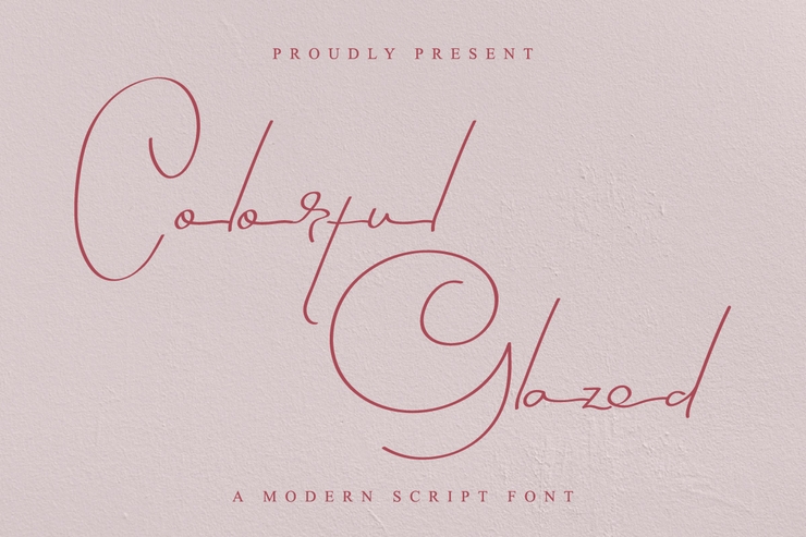Colorful Glazed字体 1