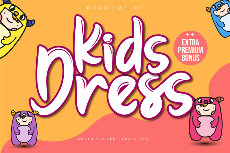 Kids Dress字体 1