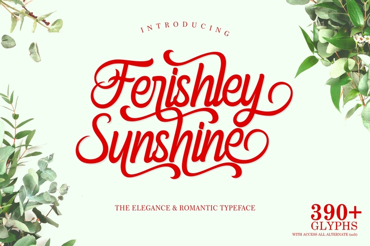 Ferishley Sunshine字体 1