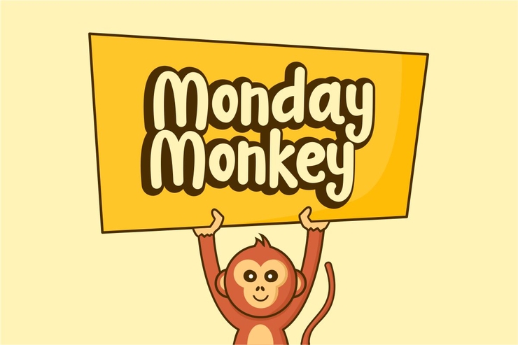 Monday Monkey字体 1