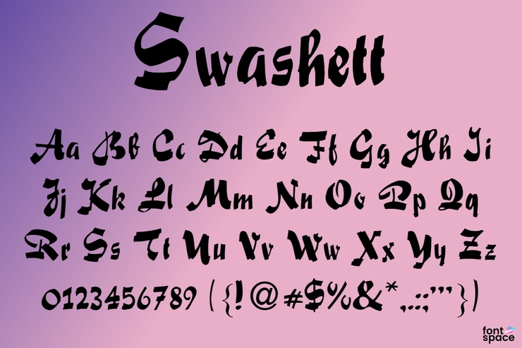 Swashett字体 1