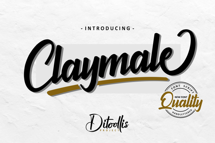 Claymale Quality Demo字体 1