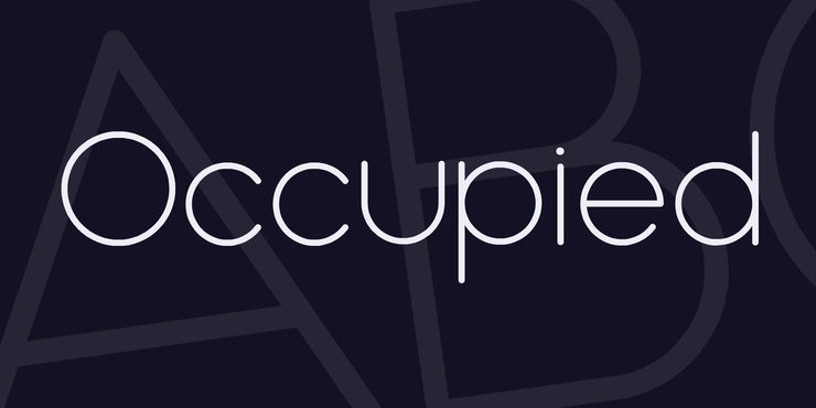 Occupied字体 1