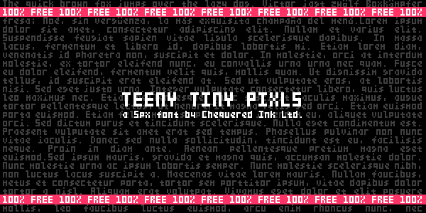 Teeny Tiny Pixls字体 1