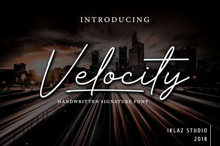 Velocity - DEMO字体 1