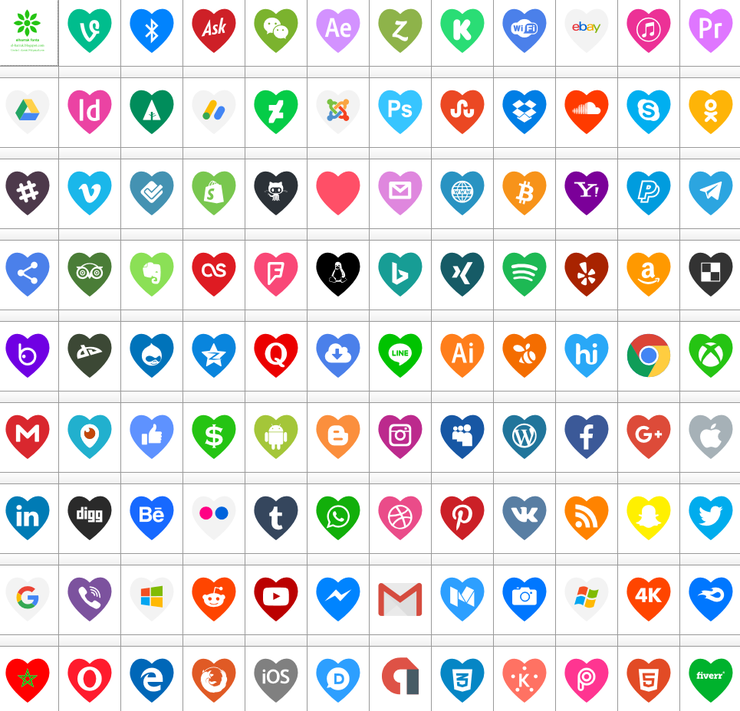 Icons Color Love字体 2