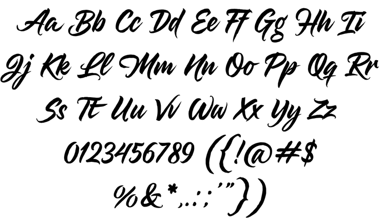 Hangover Brush字体 2